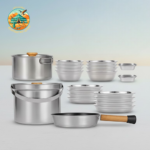 مجموعة أواني مناسبة للتخييم