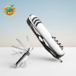 11-in-1 Portable Folding Pocket Knife with Bottle Opener and Corkscrew