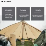 ⁦موقد التدفئة خفيفة قابلة للطي للتخييم⁩ - الصورة ⁦2⁩