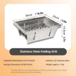Foldable Portable BBQ Grill for Camping - Image 4