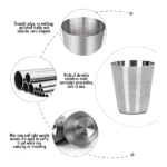 Stainless Steel Drinking Cup Set - Image 2