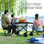 ⁦عربة التخييم المحمولة قابلة للطي بسعة كبيرة⁩ - الصورة ⁦4⁩