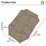 ⁦خيمة شتوية مقاومة للحريق لشخصين⁩ - الصورة ⁦4⁩