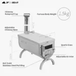 ⁦موقد التدفئة خفيفة قابلة للطي للتخييم⁩ - الصورة ⁦3⁩