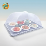 Large White Foldable and Washable Mesh Food Cover Tent