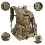 ⁦حقيبة ظهر للصيد مع حامل بندقية للتخييم مقاومة للماء⁩ - الصورة ⁦3⁩