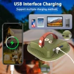 Solar-Powered Spotlight with Strong Light and 80W Magnetic Zoom - Image 2