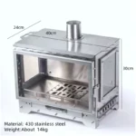 Portable Wood Stove with Chimney - Image 6